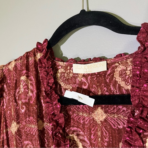 Ulla Johnson Elli Dress Amaranthus Size 8 – Floor Sample, Paper Tag Only - Picture 9 of 13